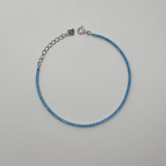 Bracciale TENNIS - celeste