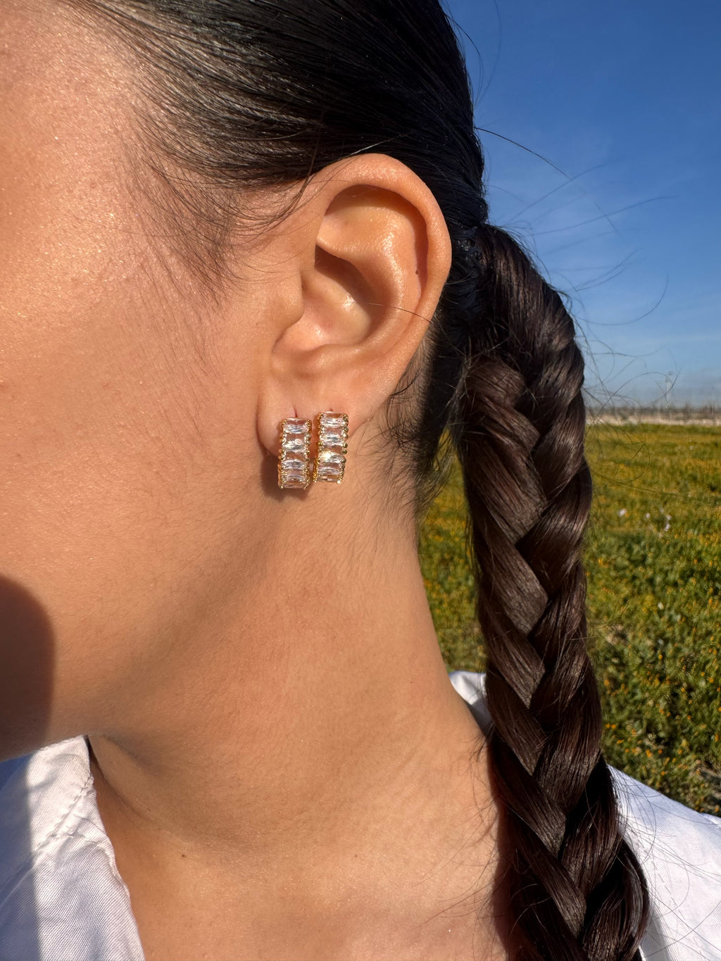 Orecchini diamantati gold