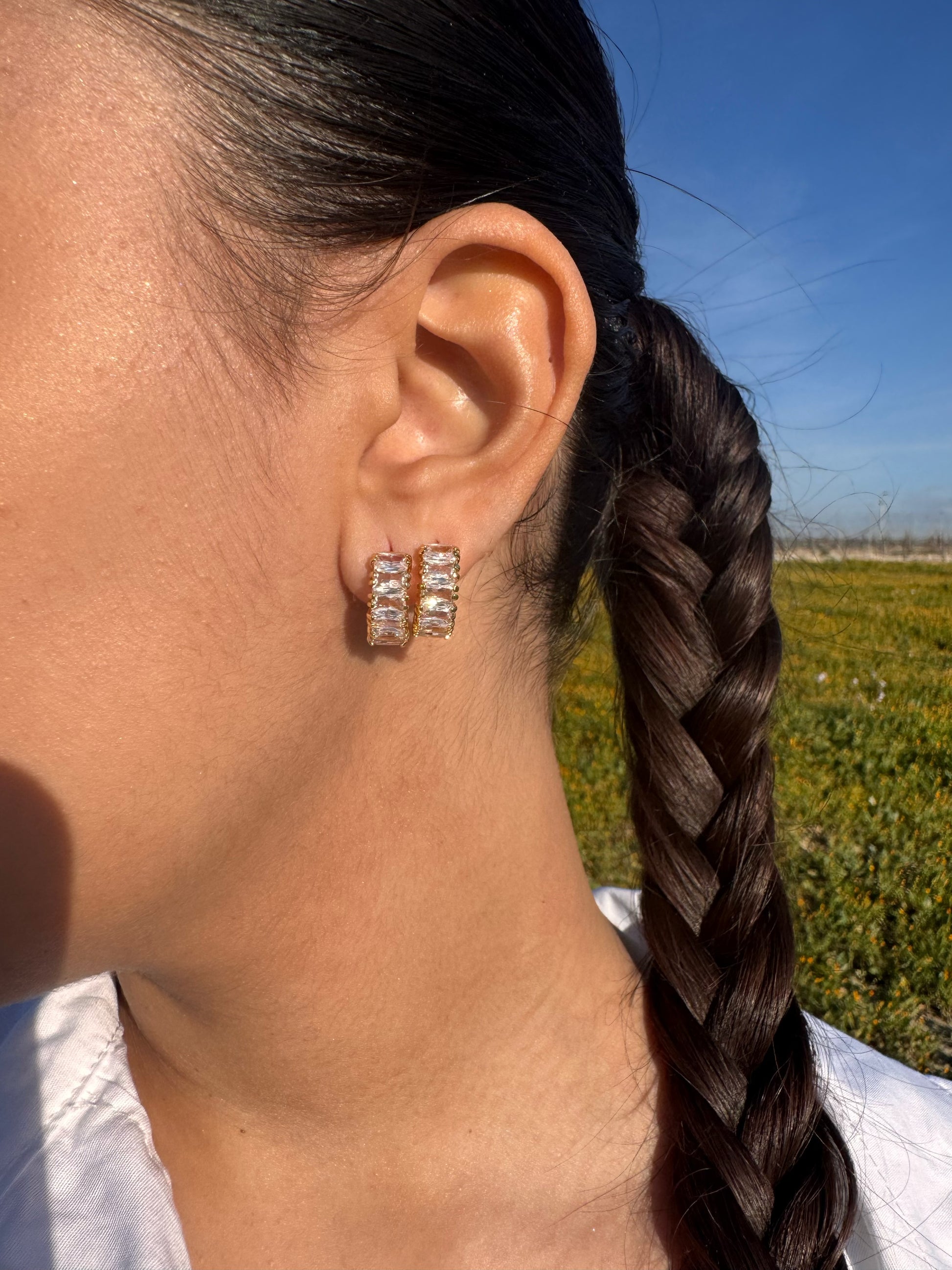 Orecchini diamantati gold