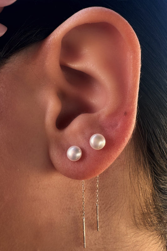 Pearl Chain Earrings