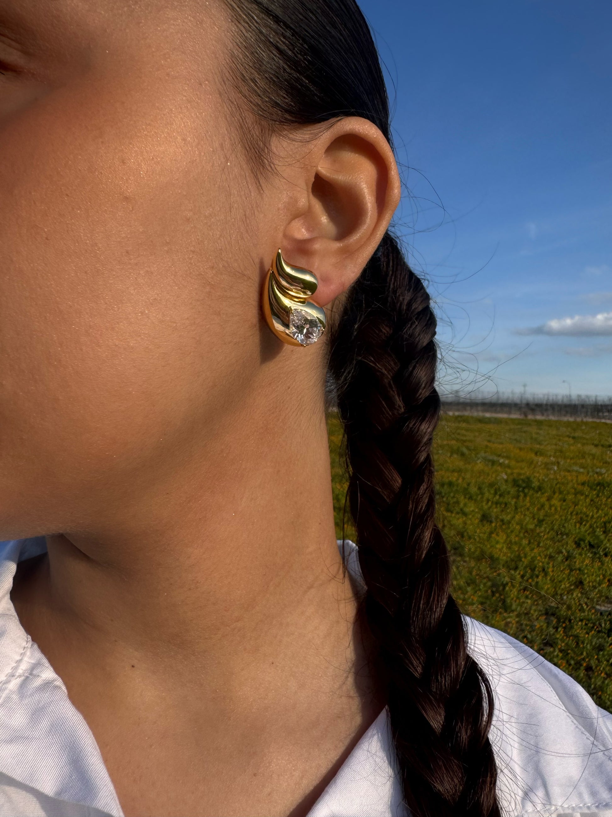 Orecchini goccia gold