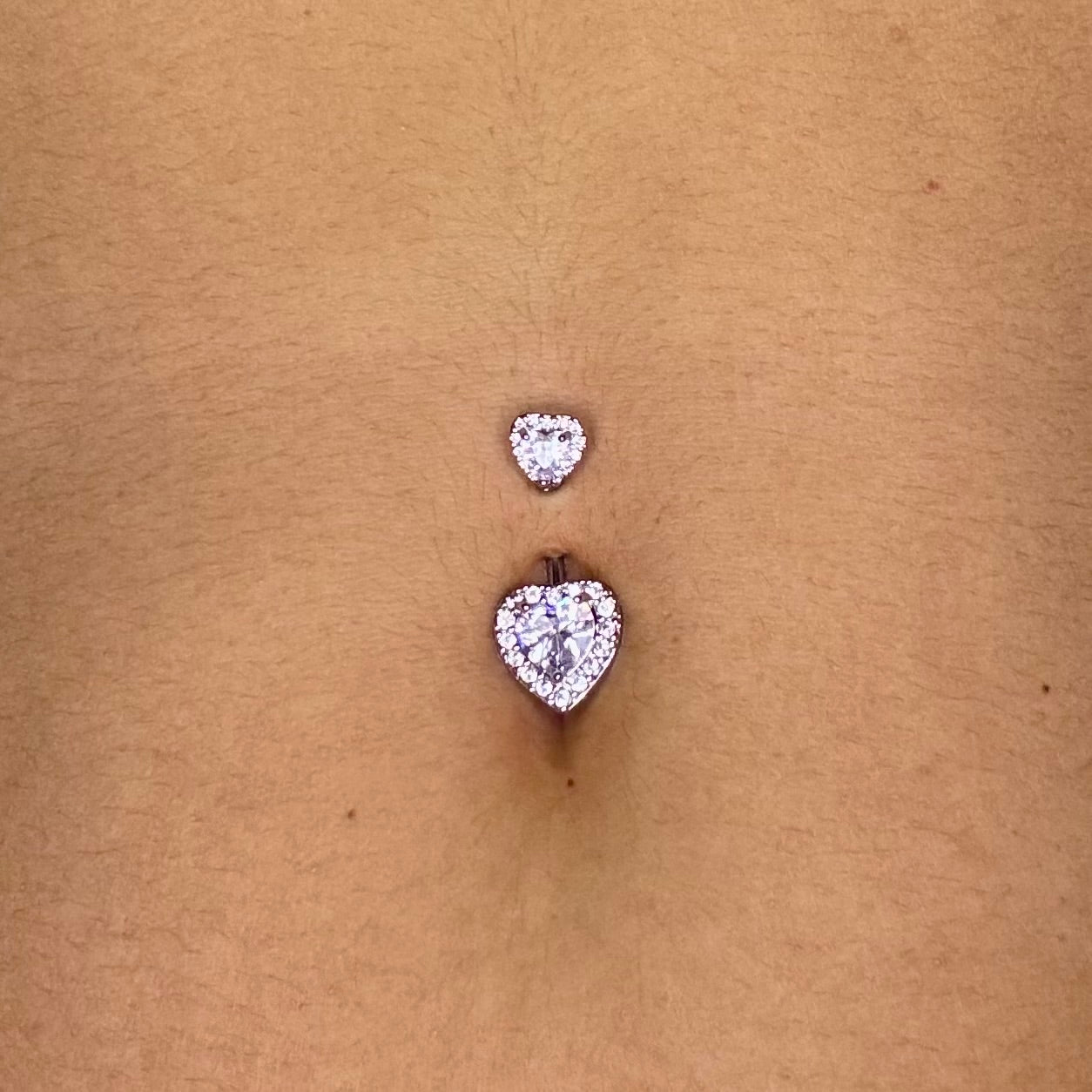 Piercing cuore diamantato
