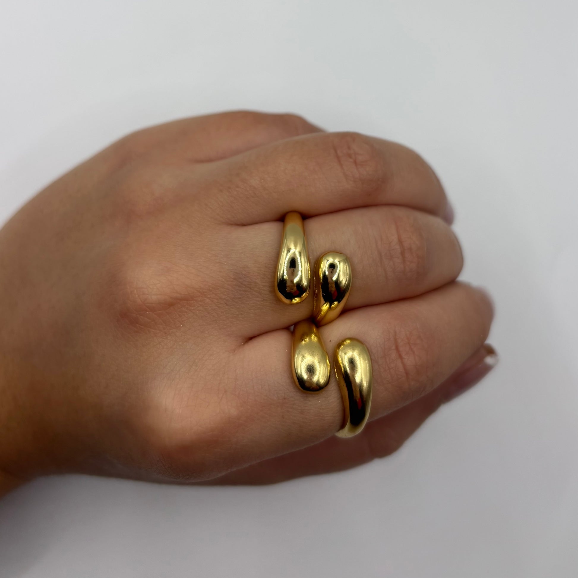 Ring goccia gold