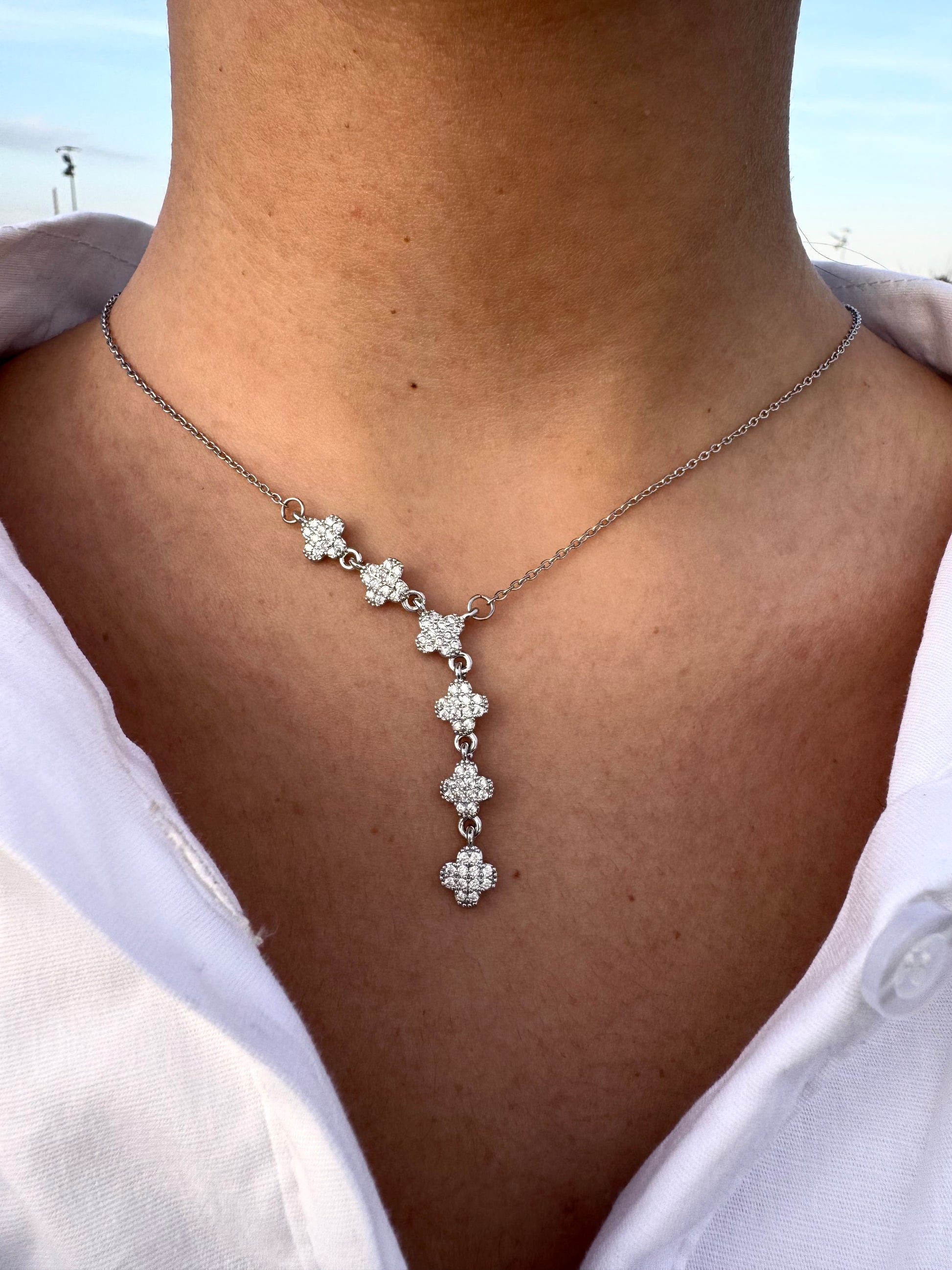 Collana Clover Grace silver