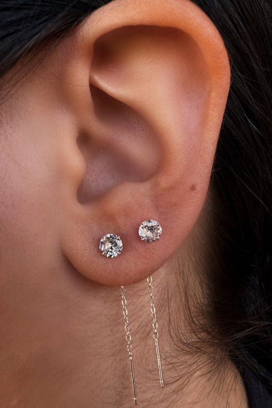 Orecchini Threader Silver