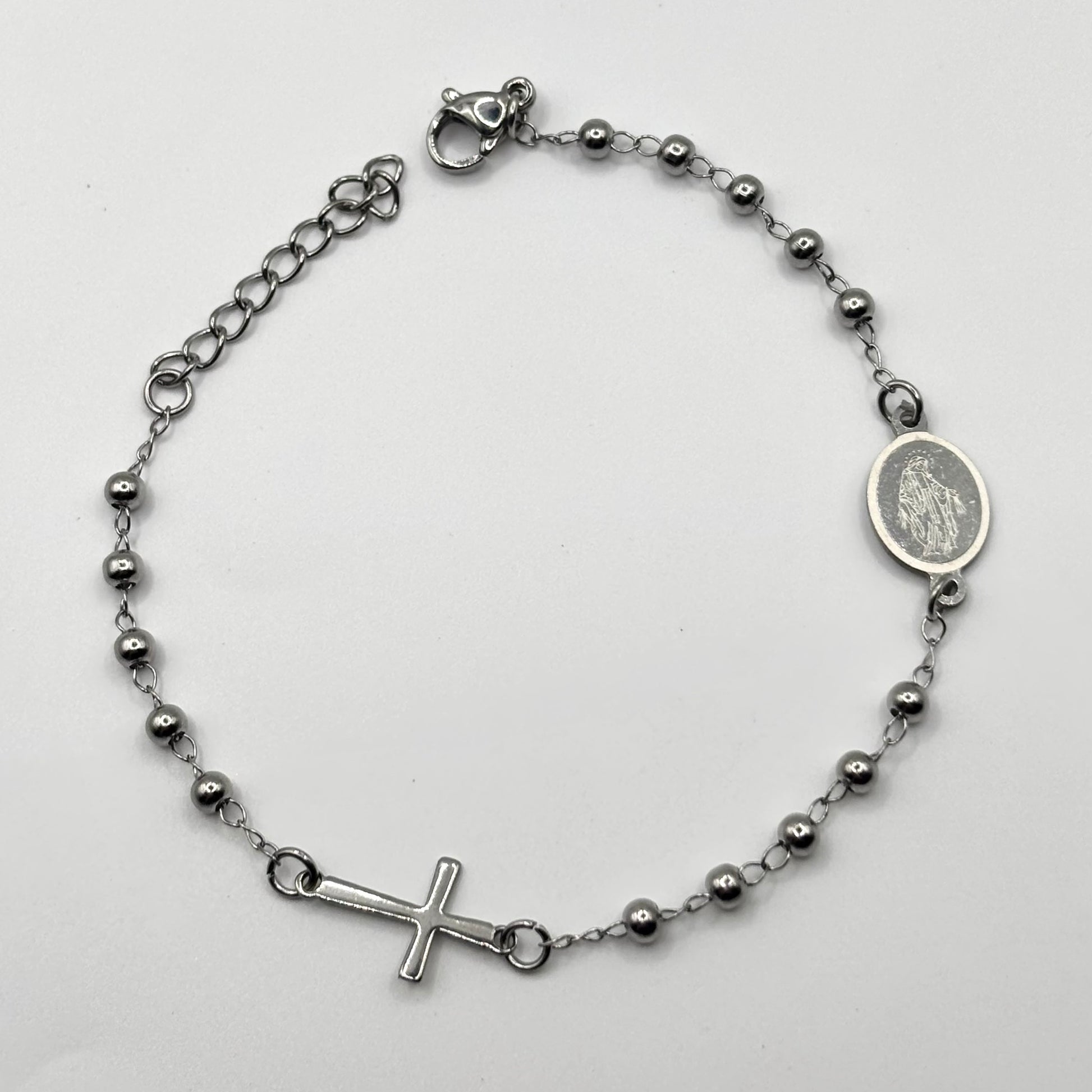 Bracciale rosario silver