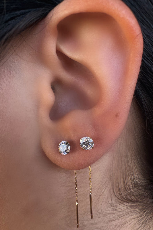 Orecchini Threader Gold