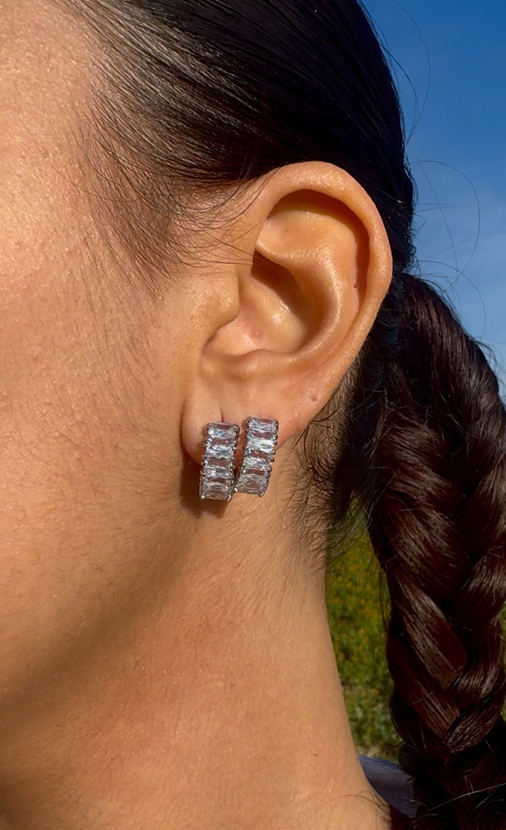 Orecchini diamantati silver