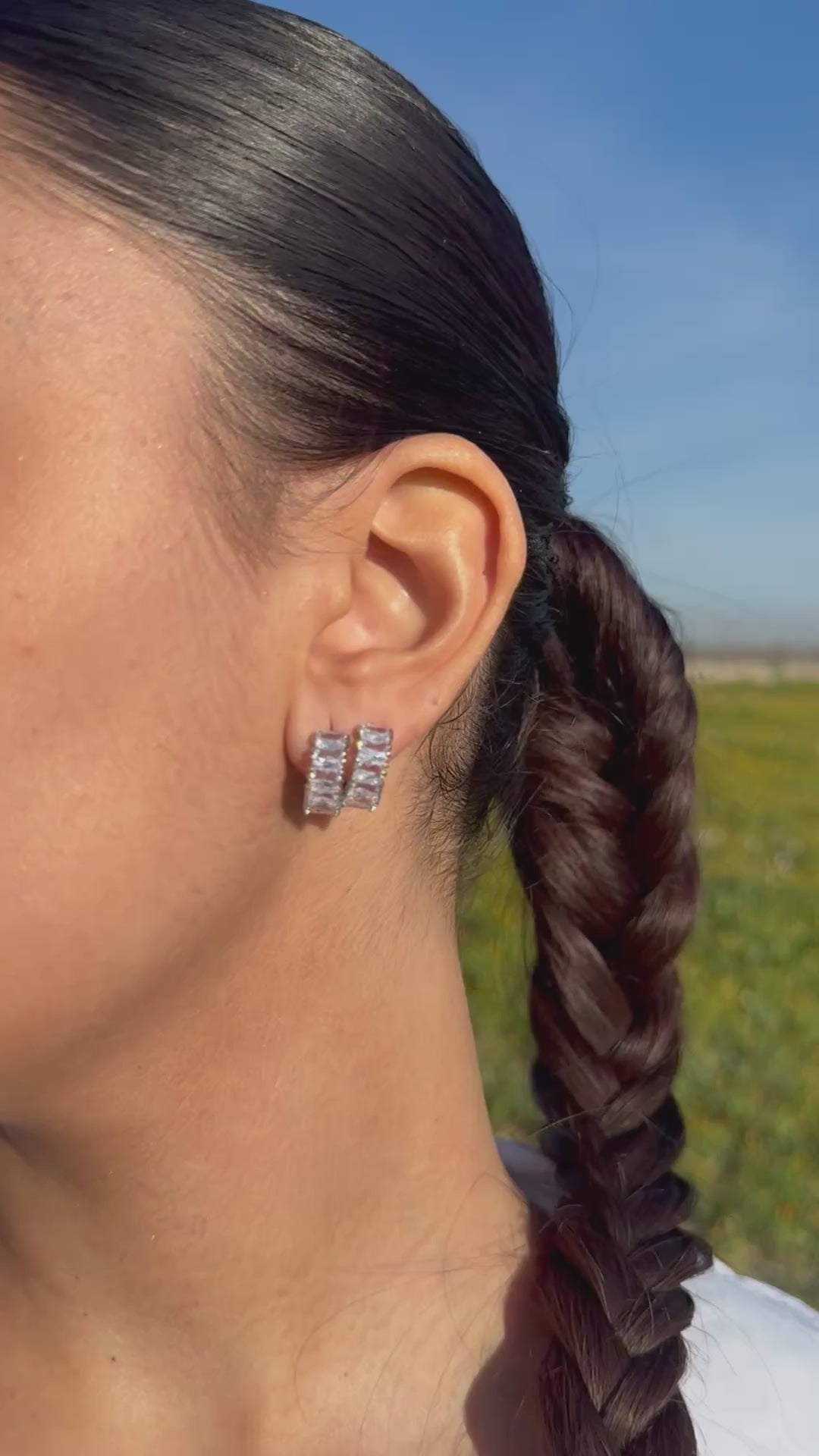 Orecchini diamantati silver